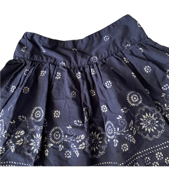 Gap Navy Floral Novelty Print Boho Twirl Skirt 3 - Picture 2 of 3